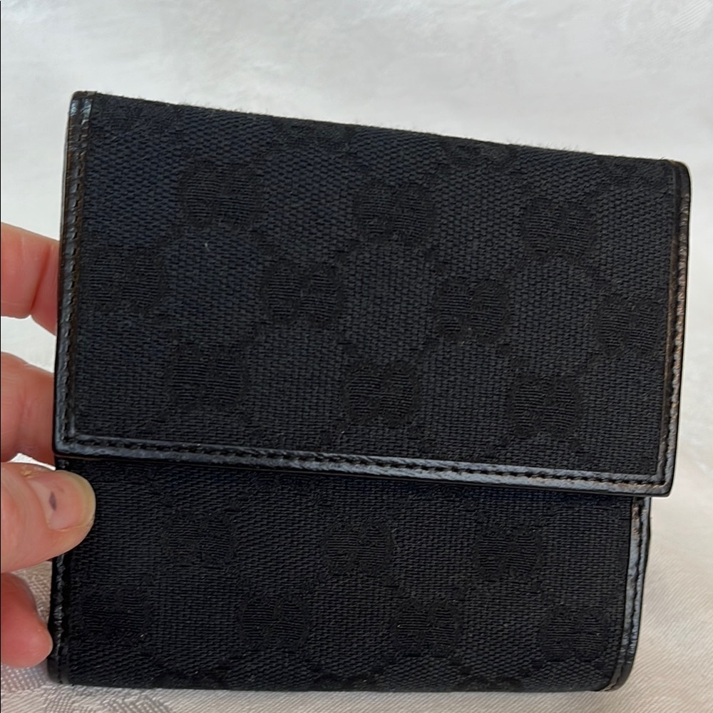 Gucci-Elegant Vintage Black Wallet - Picture 9 of 12